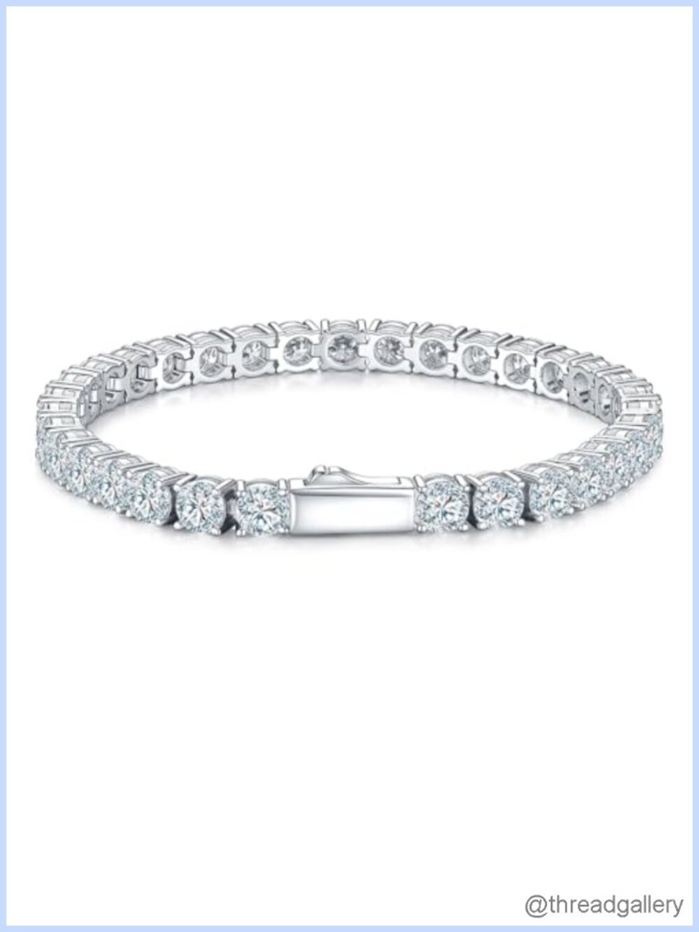 Italian 5A CZ Tennis Bracelet 14K Gold Plated 925 Silver Unisex 4mm